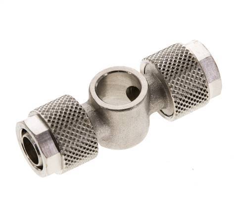 Conector Latón Niquelado en T 10x8 & G1/8'' de Rosca