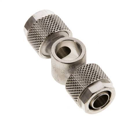 Conector Latón Niquelado en T 10x8 & G1/8'' de Rosca