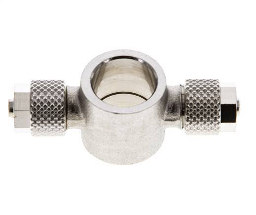 Conector Latón Niquelado Banjo en T 6x4 & G1/4'' de Rosca [2 Piezas]
