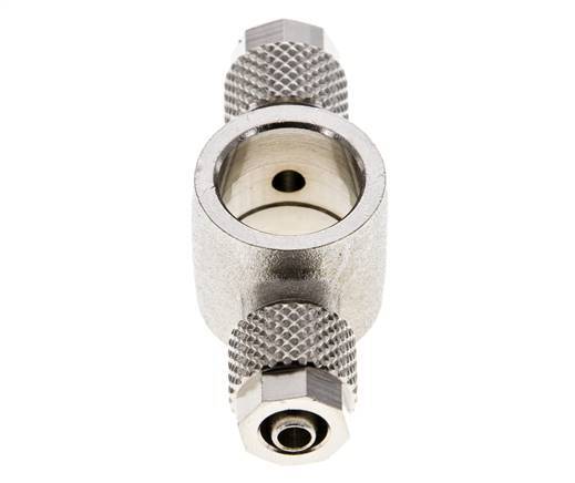 Conector Latón Niquelado Banjo en T 6x4 & G1/4'' de Rosca [2 Piezas]