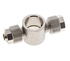Conector Latón Niquelado en T 8x6 & G1/4'' de Rosca [2 piezas]