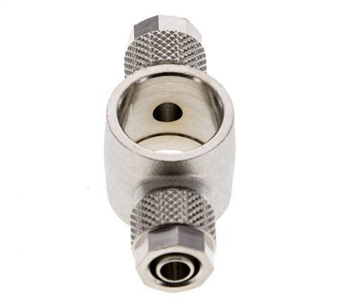 Conector Latón Niquelado Banjo en T 8x6 & G3/8'' de Rosca