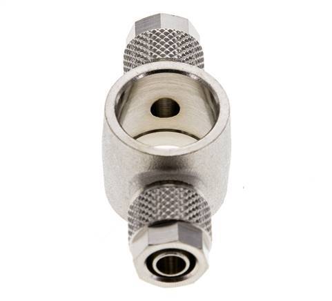 Conector Latón Niquelado Banjo en T 8x6 & G3/8'' de Rosca