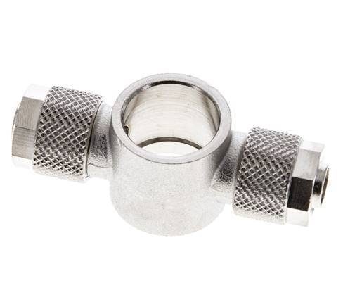 Conector Latón Niquelado en T 10x8 & G3/8'' de Rosca