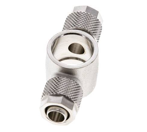 Conector Latón Niquelado en T 10x8 & G3/8'' de Rosca