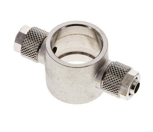 Conector Latón Niquelado Banjo en T 8x6 & G1/2'' de Rosca