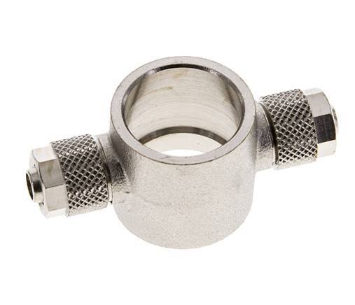Conector Latón Niquelado Banjo en T 8x6 & G1/2'' de Rosca