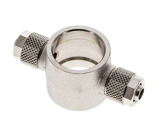 Conector Latón Niquelado Banjo en T 8x6 & G1/2'' de Rosca