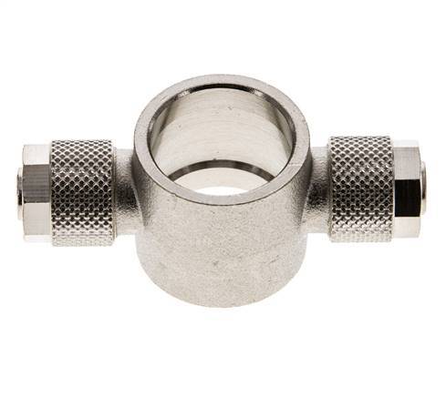 Conector Latón Niquelado en T 10x8 & G1/2'' de Rosca