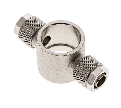 Conector Latón Niquelado en T 10x8 & G1/2'' de Rosca