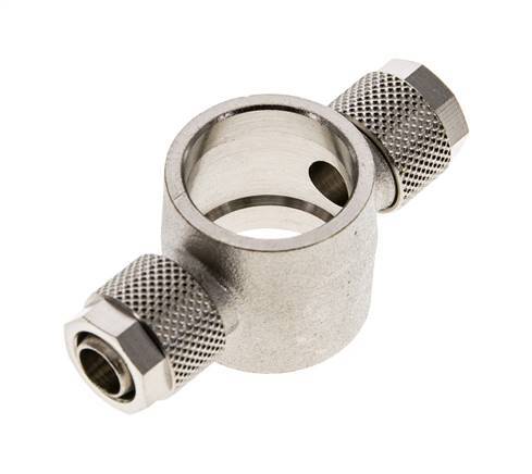 Conector Latón Niquelado en T 10x8 & G1/2'' de Rosca