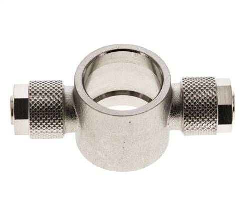 Conector Latón Niquelado en T 10x8 & G1/2'' de Rosca