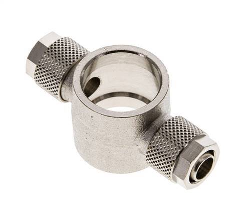 Conector Latón Niquelado en T 10x8 & G1/2'' de Rosca