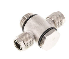 Racor en T Banjo de Latón Niquelado y Junta Tórica 12x10 & G1/2'' [5 Piezas]