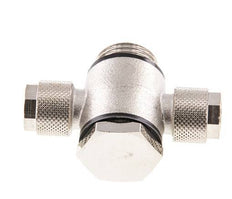 Racor en T Banjo de Latón Niquelado y Junta Tórica 12x10 & G1/2'' [5 Piezas]