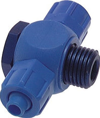 Conector de PVC Banjo en T 8x6 & G1/4'' Rosca Macho & Junta Tórica [2 piezas]