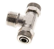 Conector Latón Niquelado en T 12x10 & R1/2'' Rosca Macho