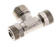 Conector Latón Niquelado en T 12x10 & R1/2'' Rosca Macho