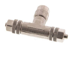 Conector Latón Niquelado en T 4,3x3 de Rosca [2 piezas]