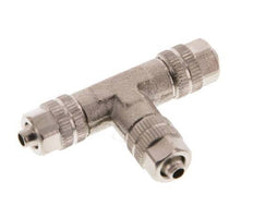 Conector Latón Niquelado en T 4,3x3 de Rosca [2 piezas]