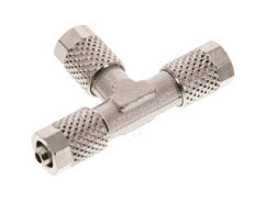 Conector Latón Niquelado en T 5x3 de Rosca [2 piezas]