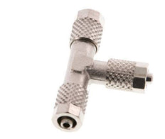 Conector Latón Niquelado en T 5x3 de Rosca [2 piezas]