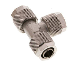 Conector Latón Niquelado en T 10x8 de Rosca [2 piezas]