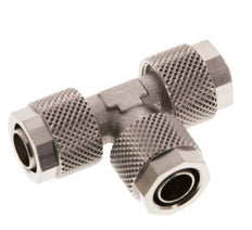 Conector Latón Niquelado en T 10x8 de Rosca [2 piezas]