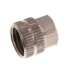 Tuerca de Latón Niquelado 4,3x3mm (M7x0,75) [20 piezas]