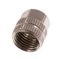 Tuerca de Latón Niquelado 4,3x3mm (M7x0,75) [20 piezas]