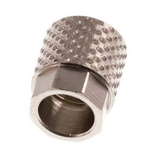 Tuerca de Latón Niquelado 6x4mm (M8x0,75) [20 piezas]