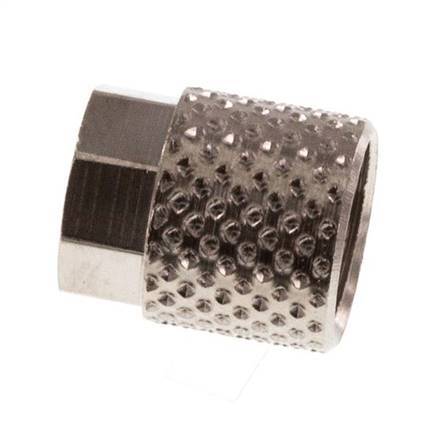 Tuerca de Latón Niquelado 6x4mm (M8x0,75) [20 piezas]