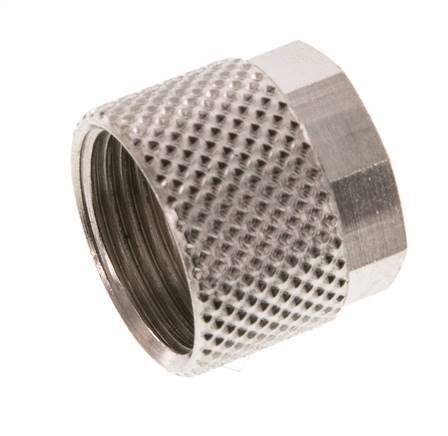 Tuerca de Latón Niquelado 10x8mm (M14x1) [10 piezas]
