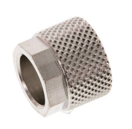 Tuerca de Latón Niquelado 10x8mm (M14x1) [10 piezas]