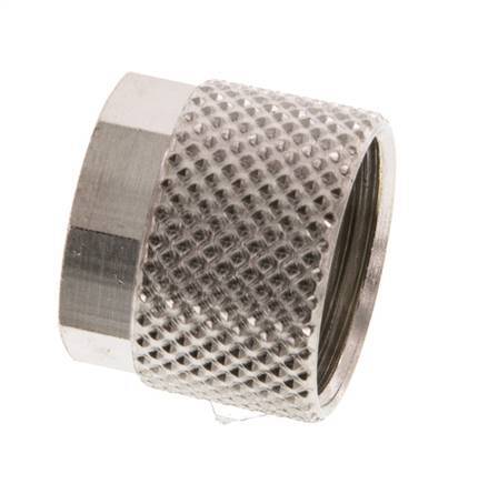 Tuerca de Latón Niquelado 10x8mm (M14x1) [10 piezas]