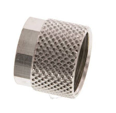 Tuerca de Latón Niquelado 10x8mm (M14x1) [10 piezas]