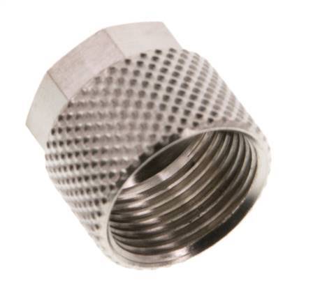 Tuerca de Latón Niquelado 10x8mm (M14x1) [10 piezas]