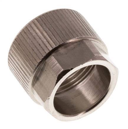 Tuerca de Latón Niquelado 11,6x9mm (M16x1) [5 piezas]