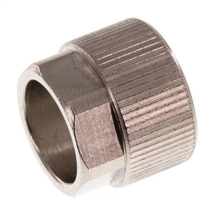 Tuerca de Latón Niquelado 11,6x9mm (M16x1) [5 piezas]