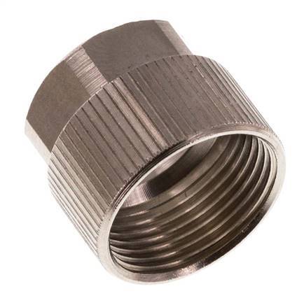 Tuerca de Latón Niquelado 11,6x9mm (M16x1) [5 piezas]