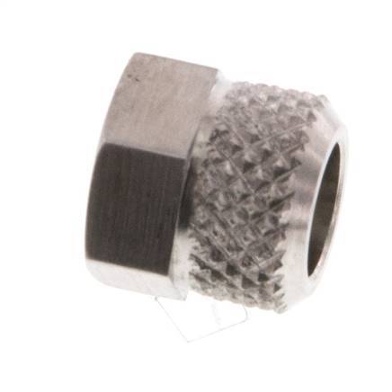 Tuerca de Acero Inoxidable 6x4mm (M8x1) [2 piezas]