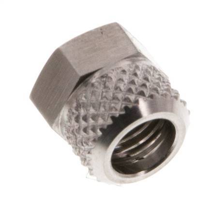 Tuerca de Acero Inoxidable 6x4mm (M8x1) [2 piezas]