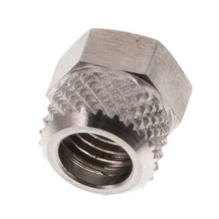 Tuerca de Acero Inoxidable 6x4mm (M8x1) [2 piezas]
