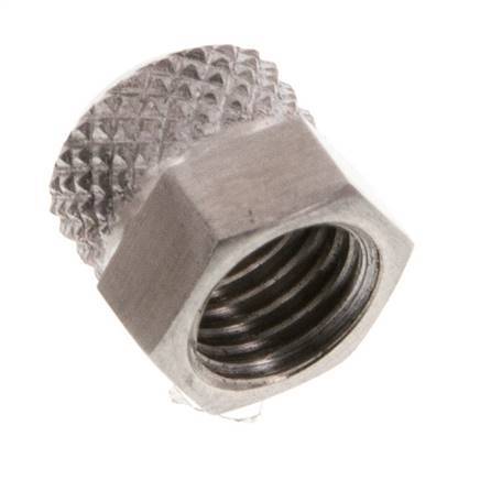 Tuerca de Acero Inoxidable 6x4mm (M8x1) [2 piezas]