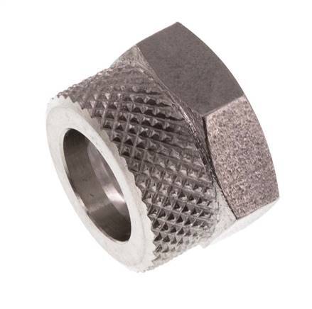 Tuerca de unión de acero inoxidable 10x8mm (M14x1)