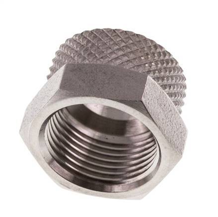Tuerca de unión de acero inoxidable 10x8mm (M14x1)