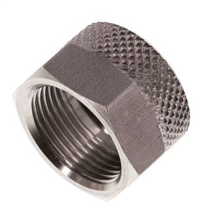 Tuerca de unión de acero inoxidable 12x10mm (M16x1)