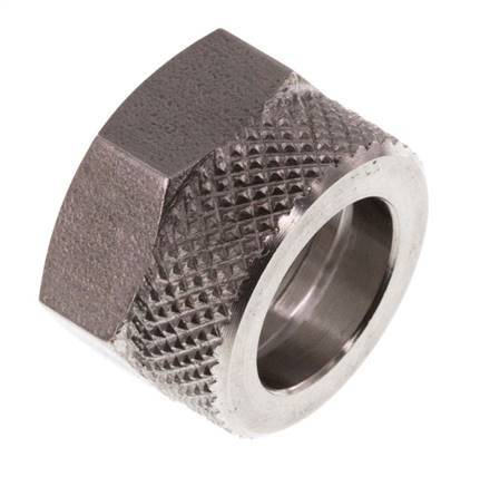 Tuerca de unión de acero inoxidable 12x10mm (M16x1)