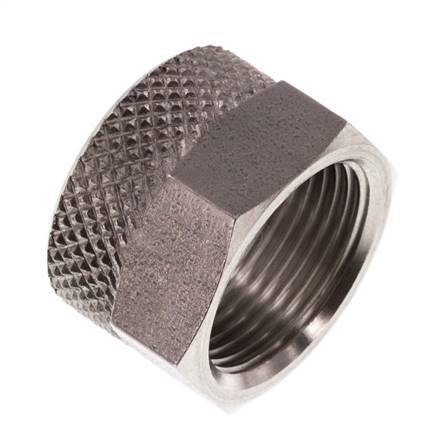 Tuerca de unión de acero inoxidable 12x10mm (M16x1)