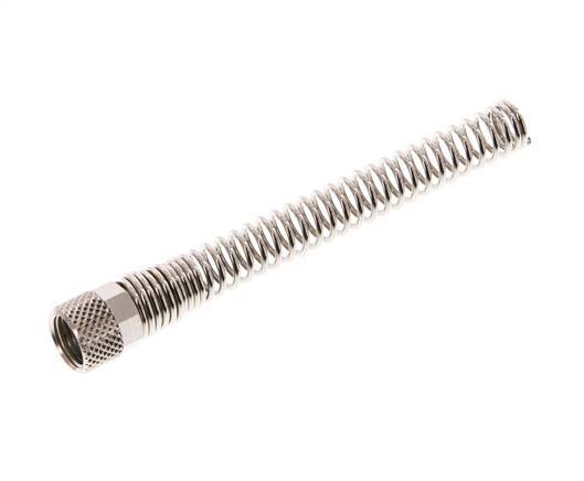 Tuerca de Latón Niquelado 6x4mm (M10x1) Protección contra dobleces [2 piezas]